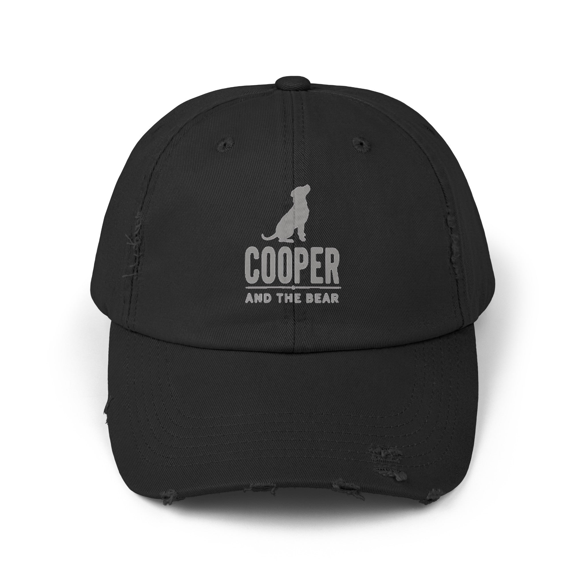 Cooper and the Bear Unisex Distressed Cap