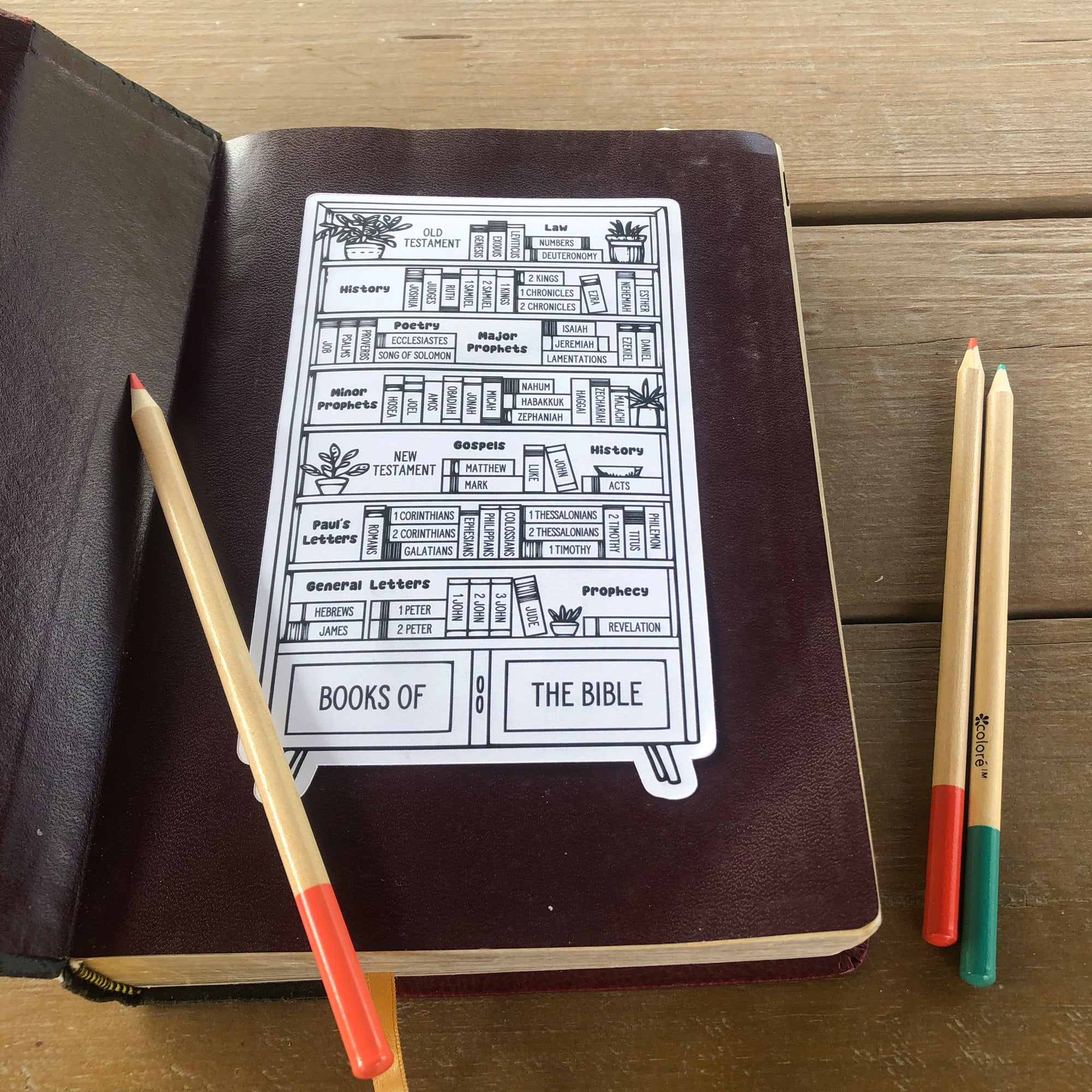 Books of the Bible Reading Tracker Sticker