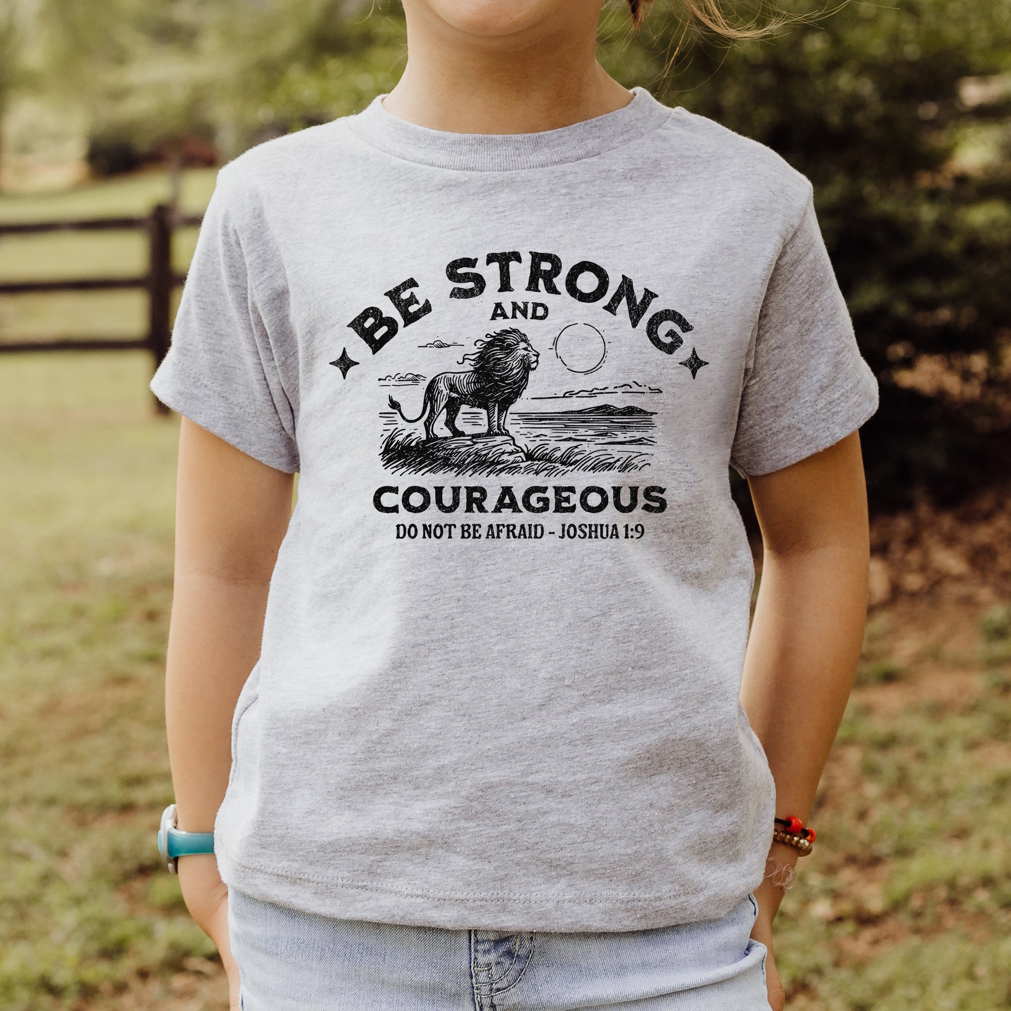 Be Strong and Courageous Youth Tee