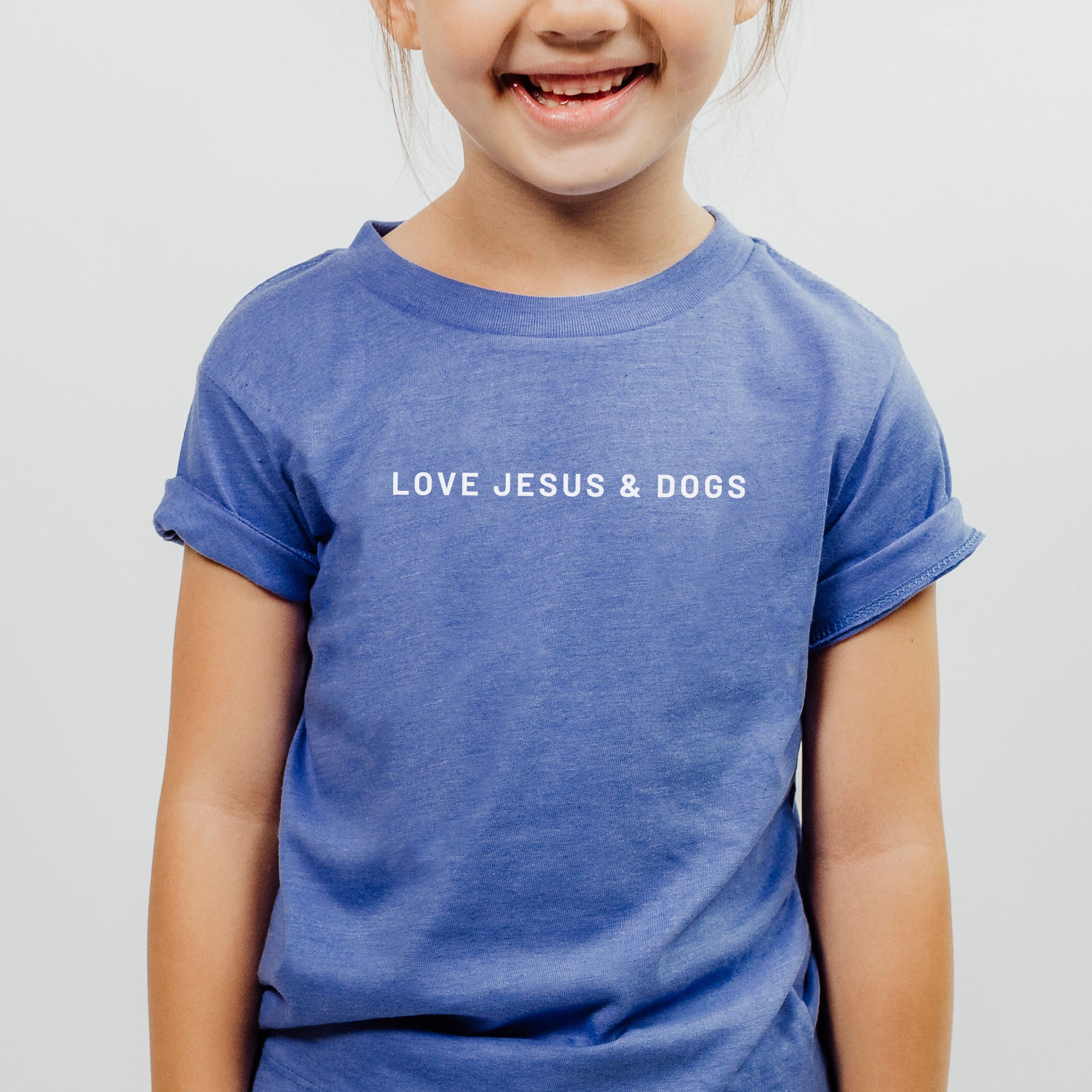 Love Jesus and Dogs Youth Tee