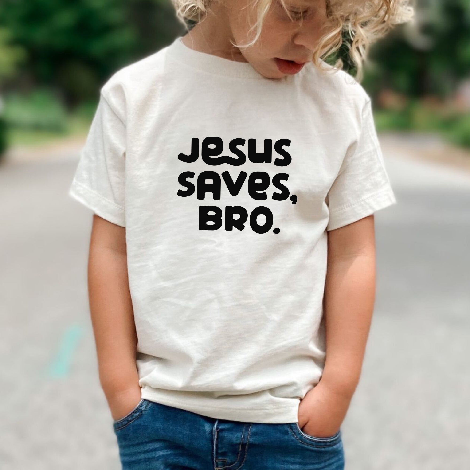 Jesus Saves, Bro Toddler Tee