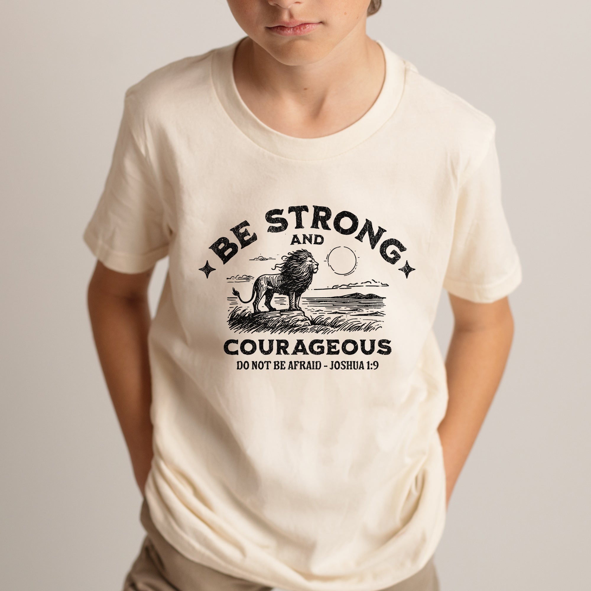 Be Strong and Courageous Youth Tee