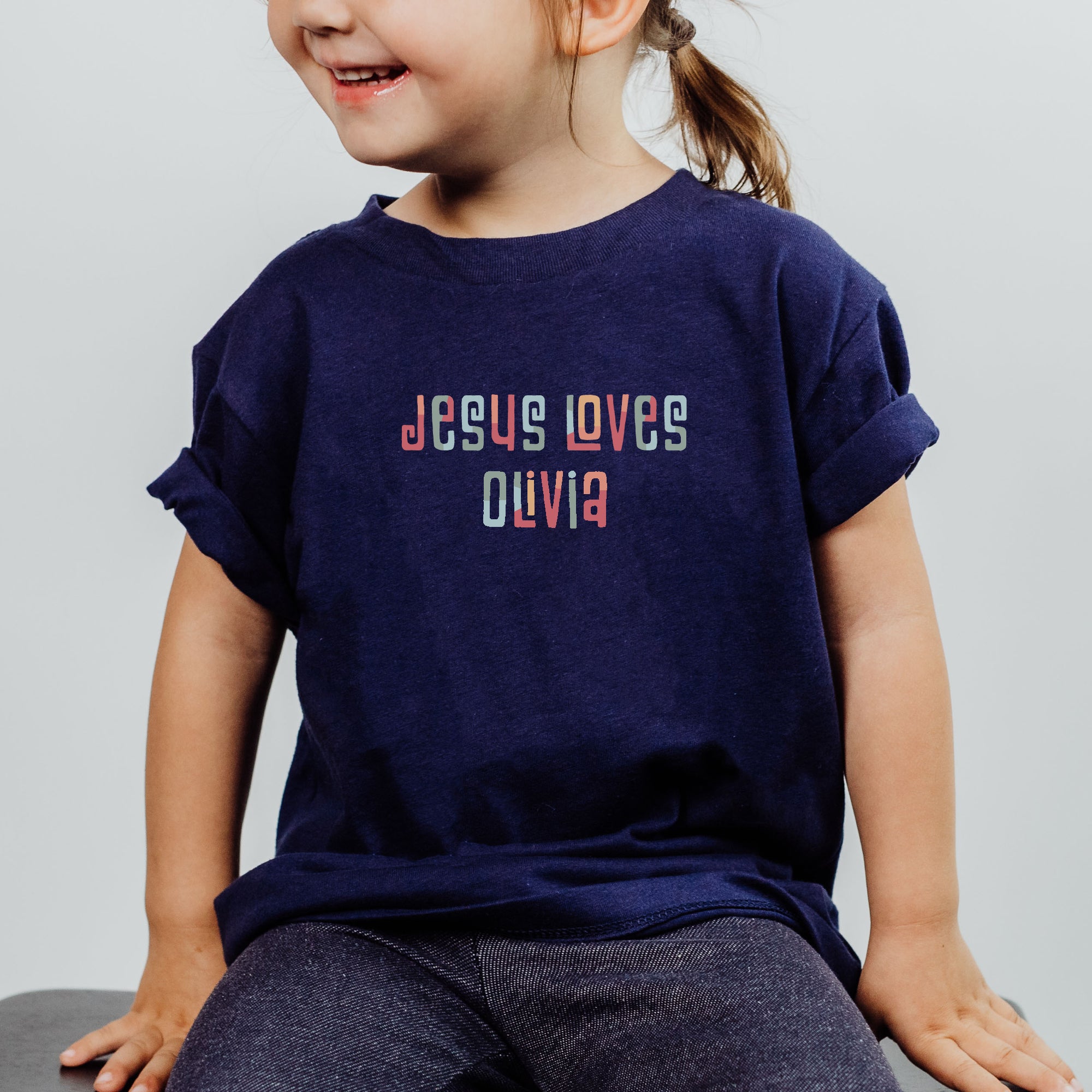 Jesus Loves Toddler Tee (Custom)