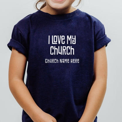 I Love My Church Youth Tee (Custom)