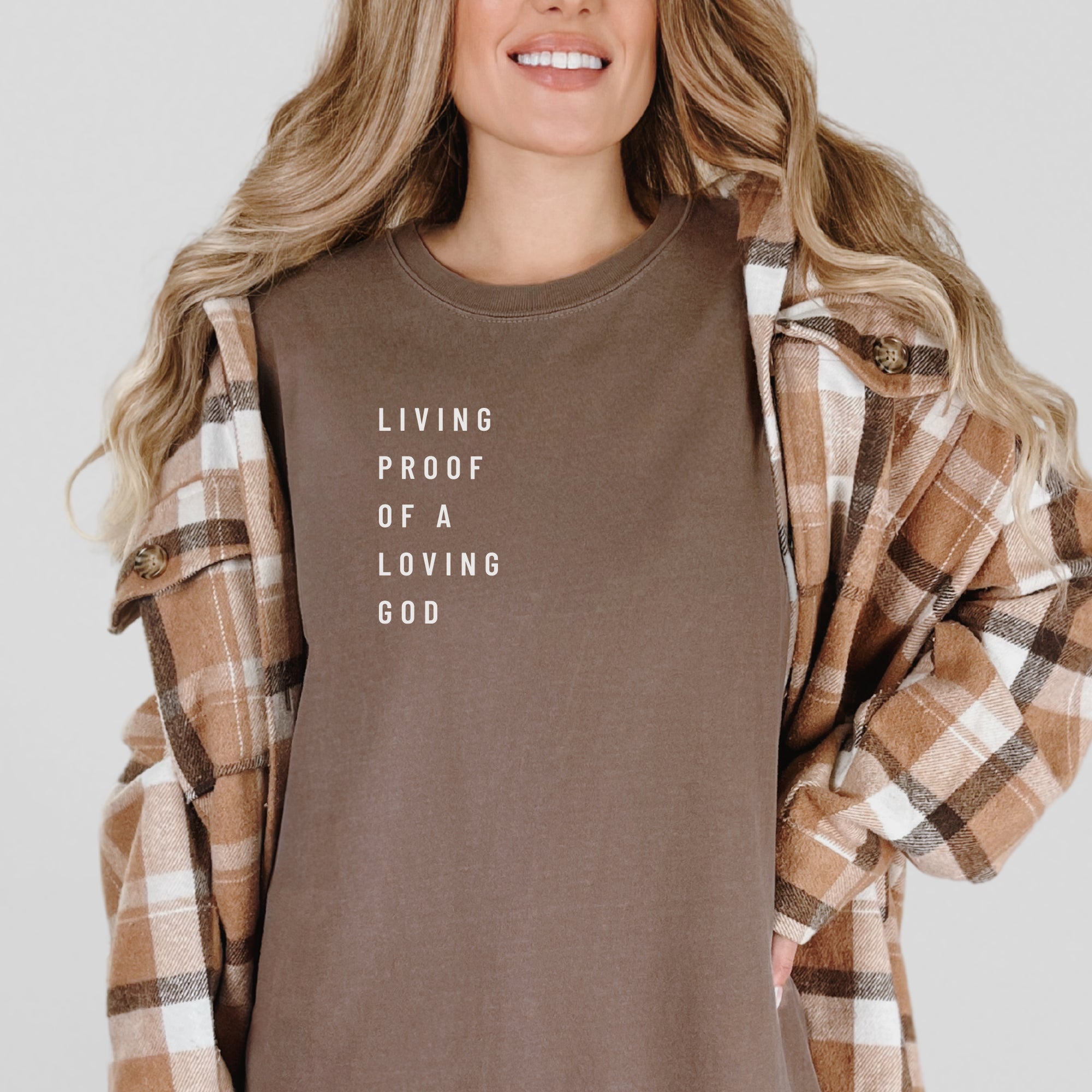 Living Proof of a Loving God Comfort Colors® Tee