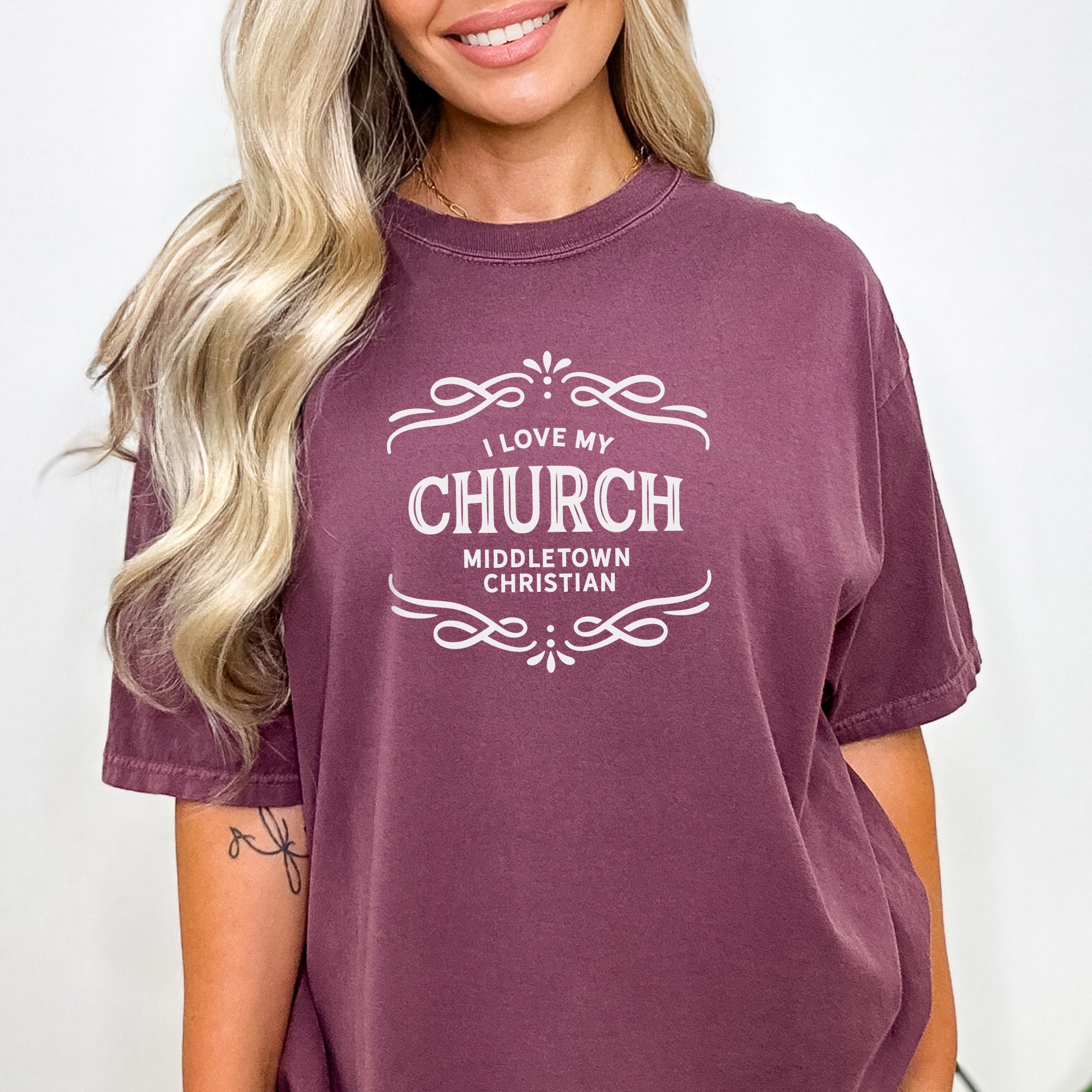 I Love My Church Comfort Colors® Tee (Custom)