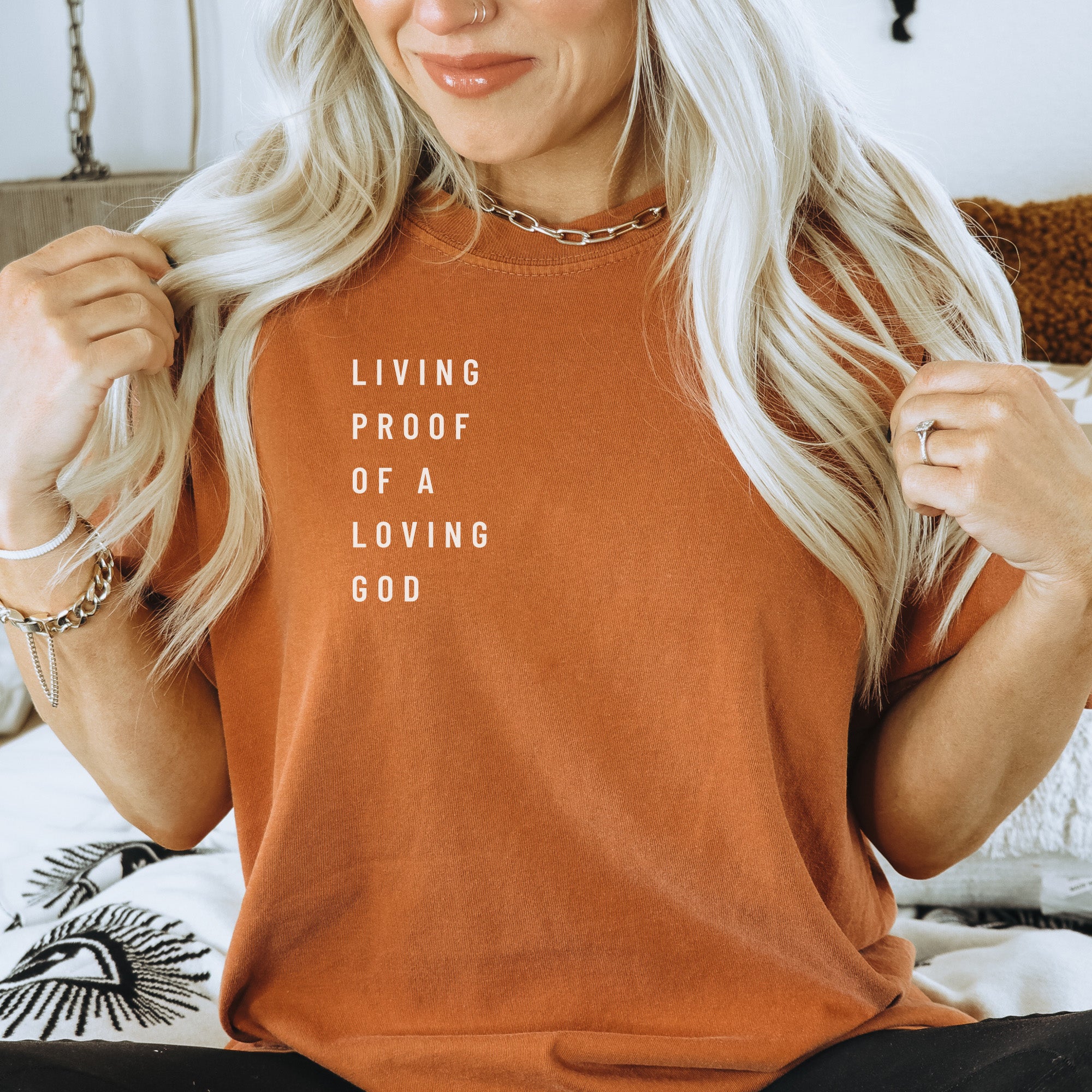 Living Proof of a Loving God Comfort Colors® Tee