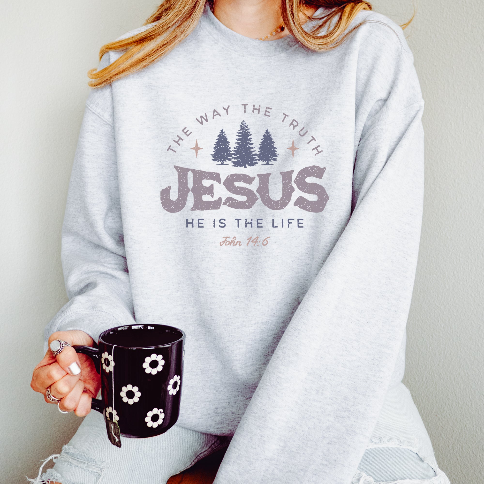 Jesus is the Life Crewneck