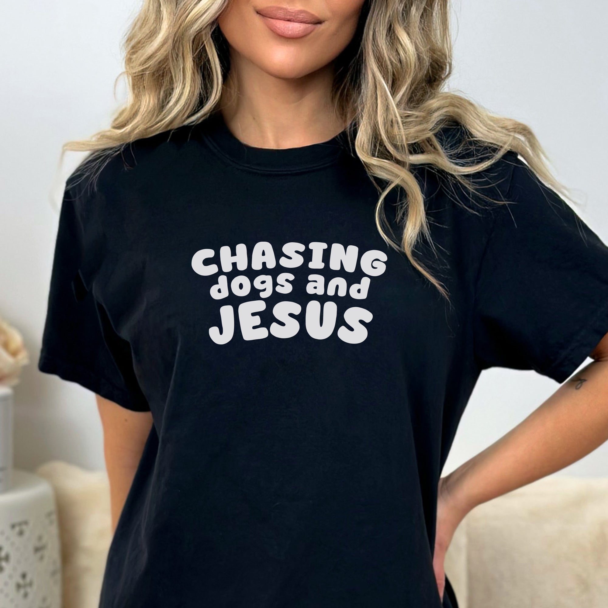 Chasing Dogs and Jesus Comfort Colors® Tee