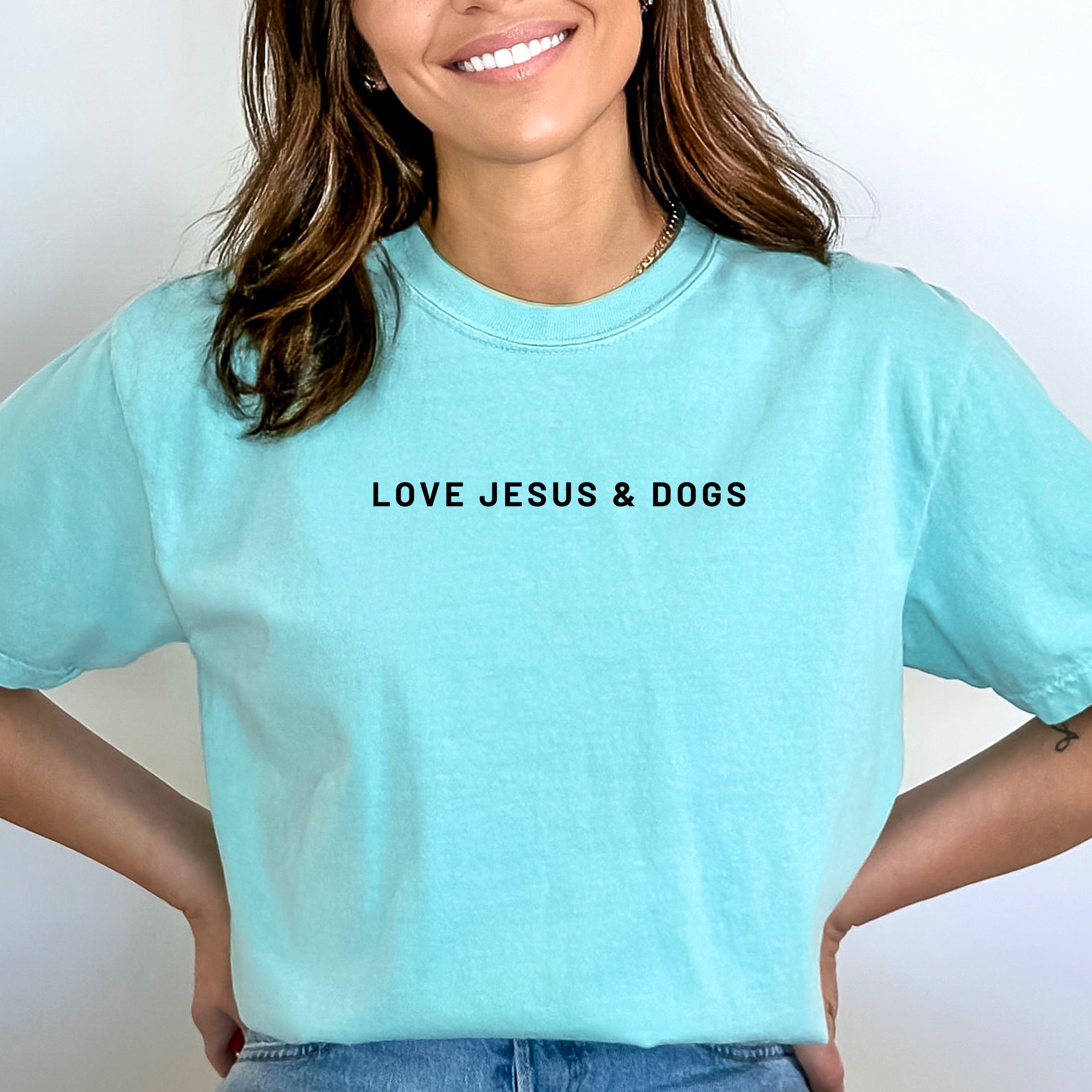 Love Jesus & Dogs Comfort Colors® Tee