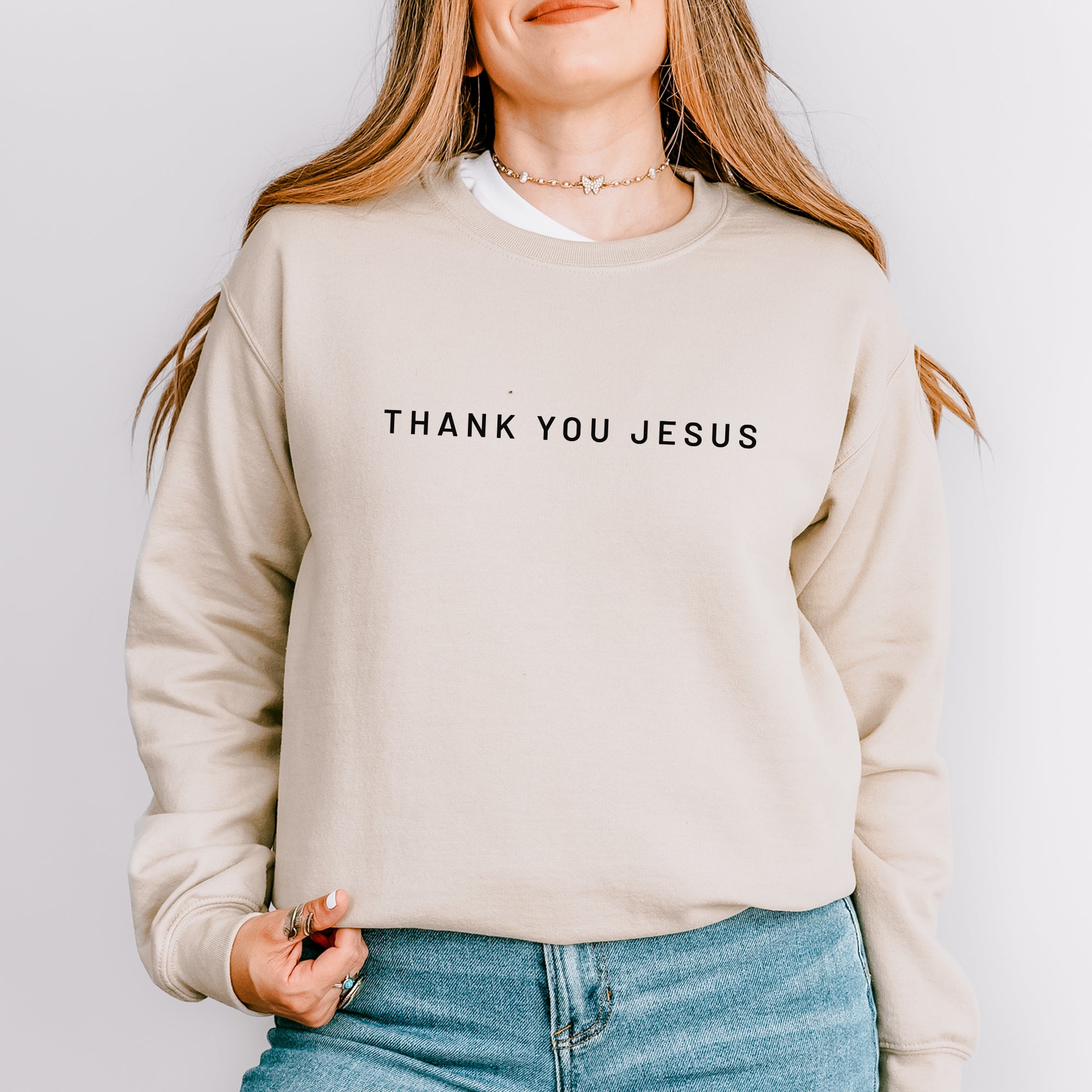 Thank You Jesus Crewneck