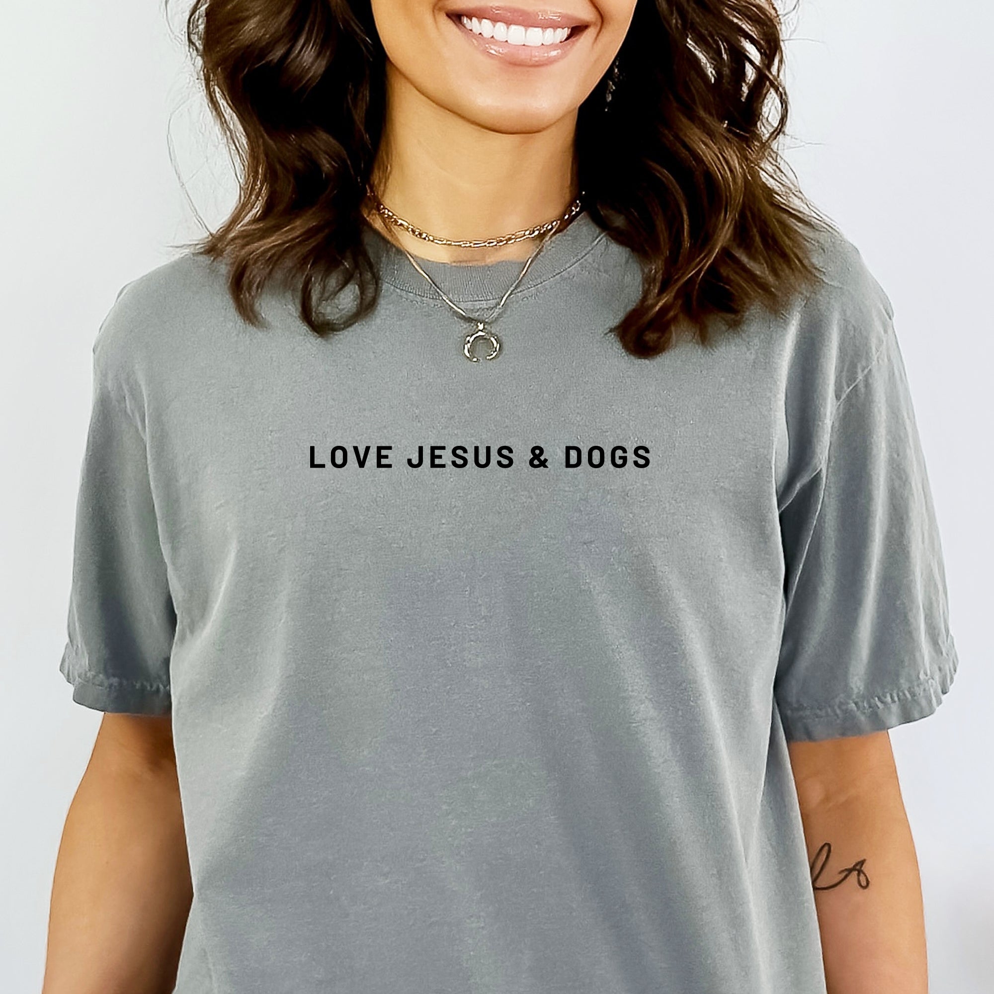 Love Jesus & Dogs Comfort Colors® Tee