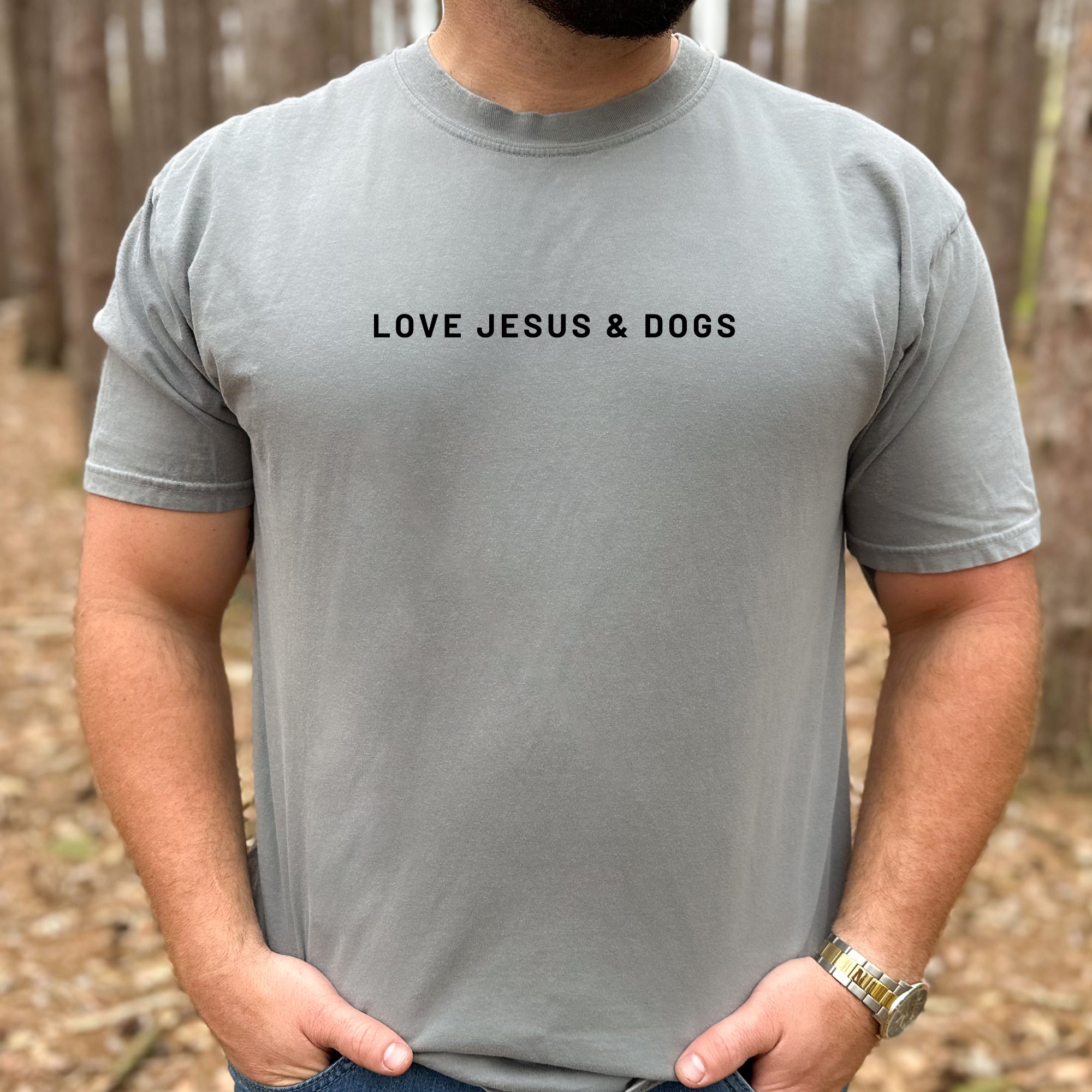 Love Jesus & Dogs Comfort Colors® Tee