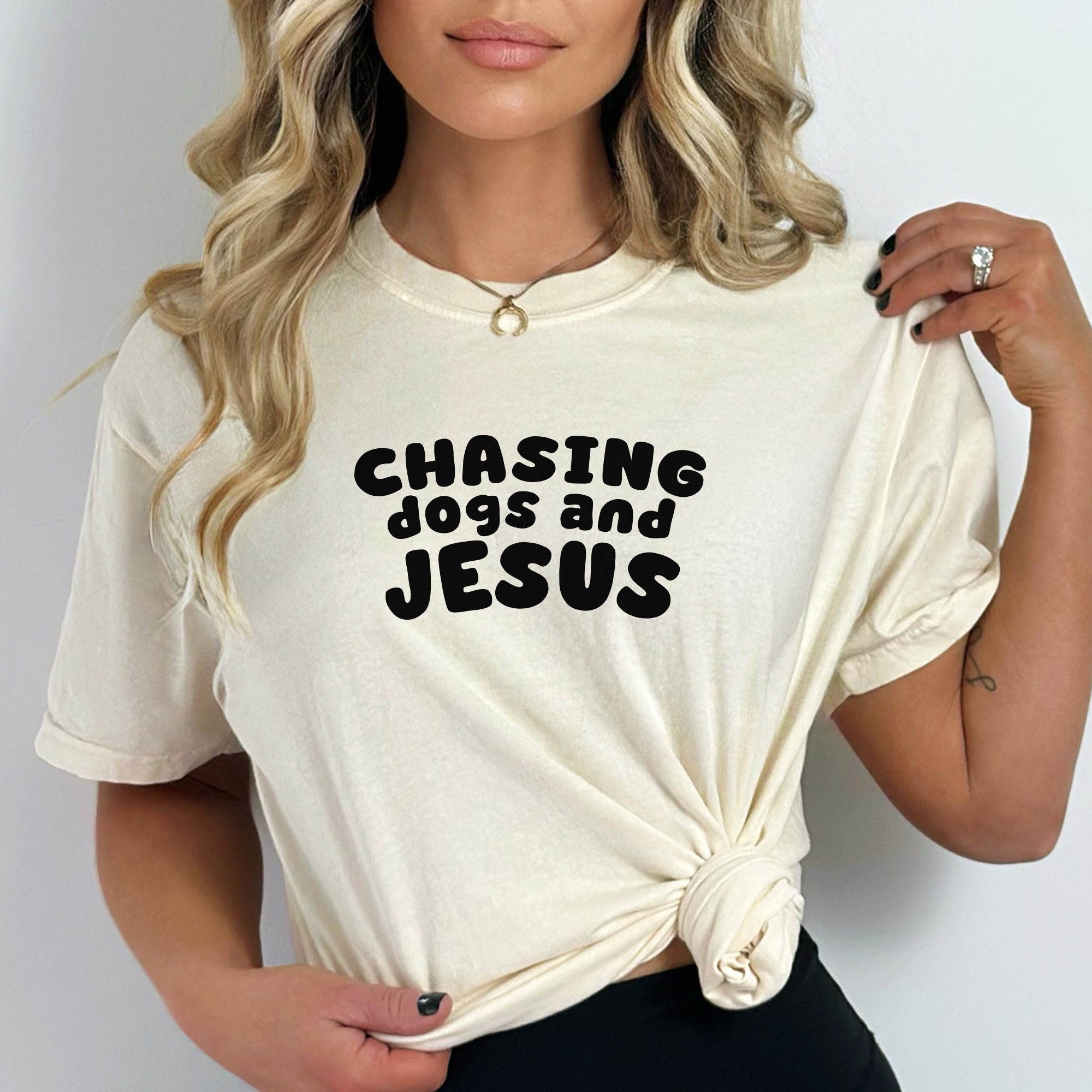 Chasing Dogs and Jesus Comfort Colors® Tee