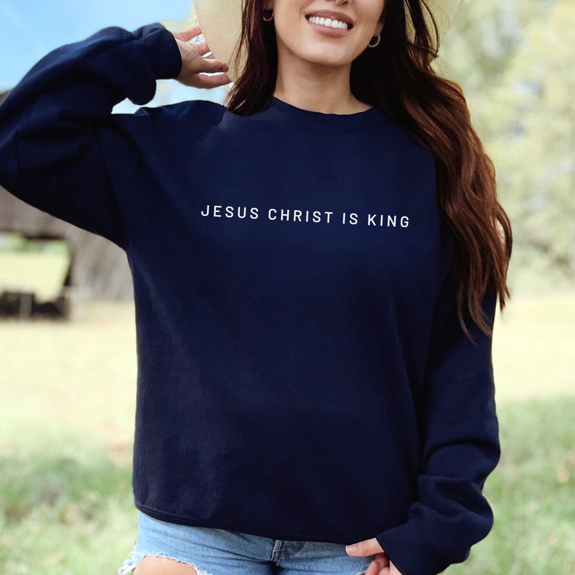 Jesus Christ is King Crewneck