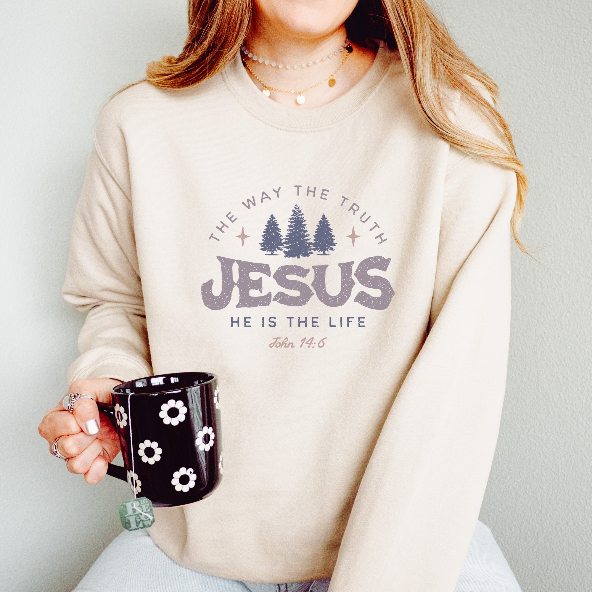 Jesus is the Life Crewneck