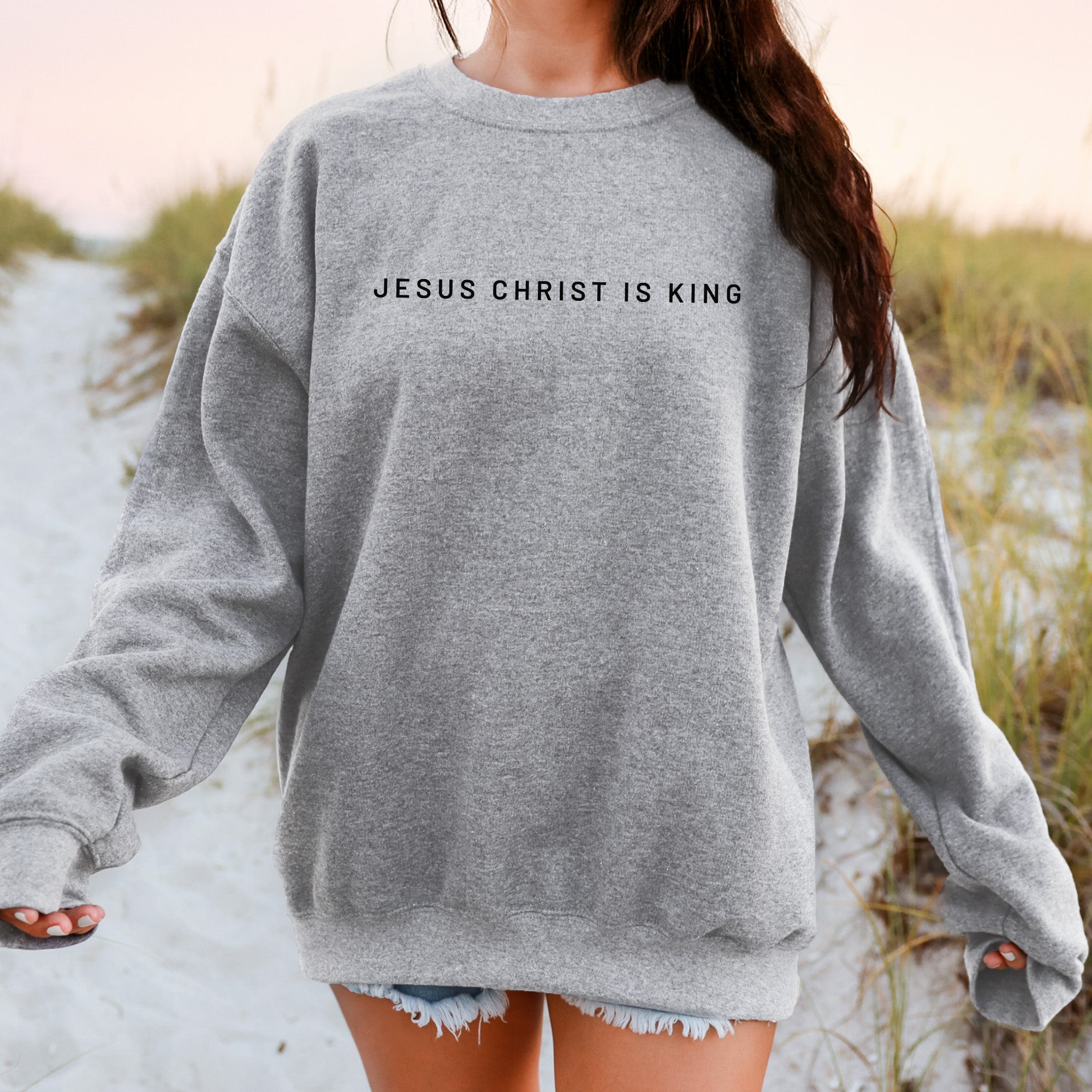 Jesus Christ is King Crewneck