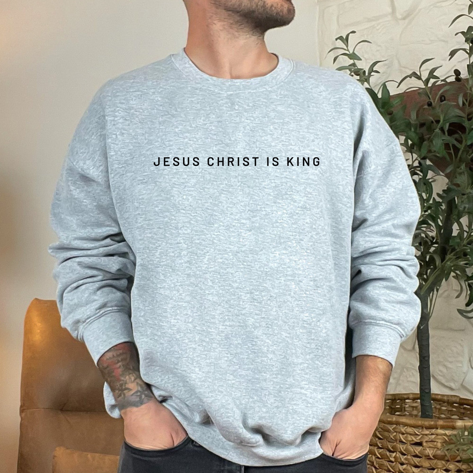 Jesus Christ is King Crewneck